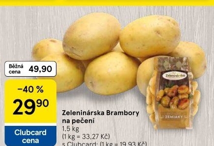 Brambory na pečení Zeleninárska