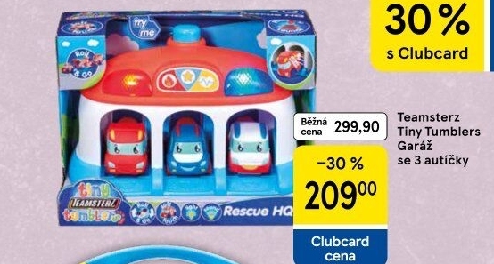 Garáž s autíčky Tiny Tumblers Teamsterz