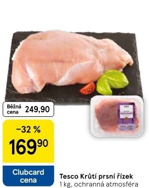 Krůtí prsní řízky Tesco