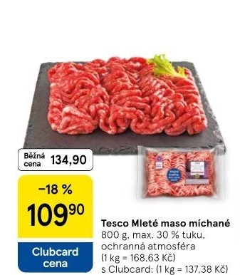 Mleté maso mix Tesco