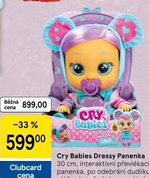 Panenka interaktiví Cry Babies TM Toys