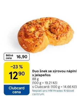 Šnek se slanou náplní