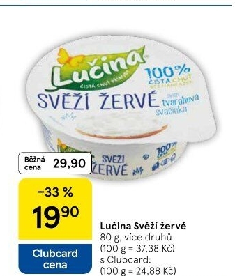 Svěží žervé Lučina