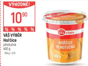 Hořčice plnotučná Váš Výběr