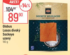 Losos divoký Sockeye uzený Globus