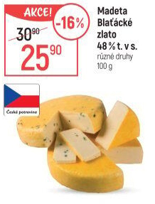 Sýr Blaťácké zlato Madeta