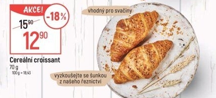 Croissant multicereální