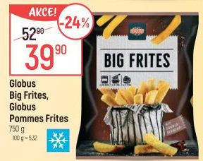 Hranolky mražené Big Frites Globus