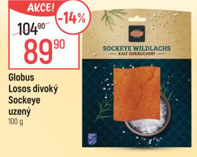 Losos divoký Sockeye uzený Globus