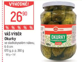 Okurky Váš Výběr