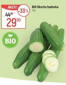 Okurka salátová - hadovka bio