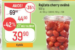 Rajčata cherry oválná
