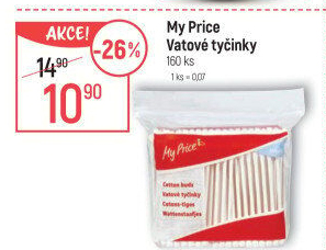 Vatové tyčinky My Price