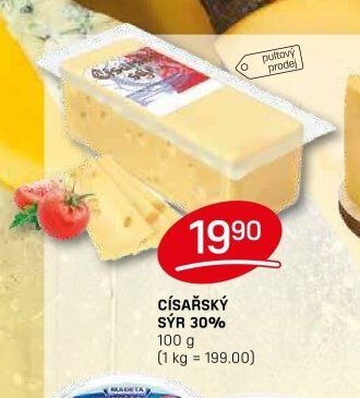 CÍSAŘSKÝ SÝR 30%
