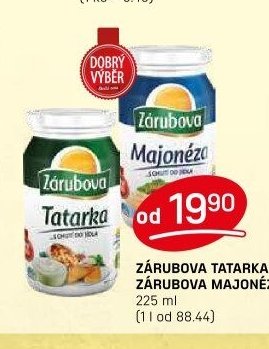 ZÁRUBA TATARKA, ZÁRUBA MAJONÉZA