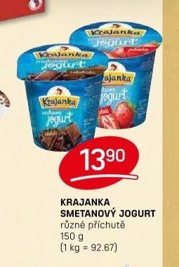 KRAJANKA SMETANOVÝ JOGURT různé příchutě 150 g