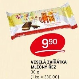 Dezert řez Veselá zvířátka