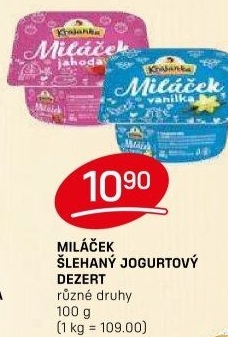 Jogurtový dezert Miláček Krajanka