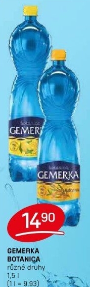 Ochucená voda Gemerka