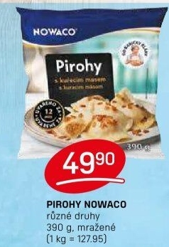 Pirohy s masem mražené Nowaco