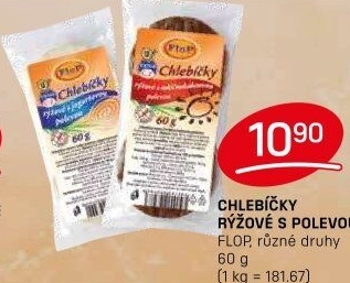 Rýžové chlebíčky polomáčené Flop