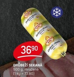 Sekaná drůbeží mražená Vodňanské kuře