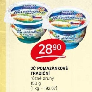 Tradiční pomazánkové Jihočeské Madeta
