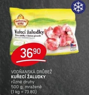 Žaludky kuřecí mražené Vodňanské kuře