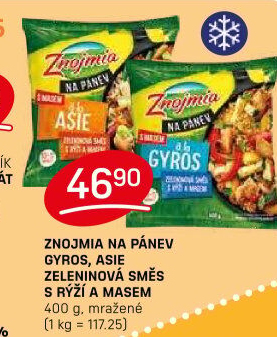 Zeleninová směs Na Pánev a la Gyros mražená Znojmia