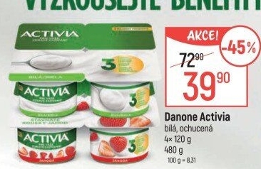 Bílý jogurt Activia Danone