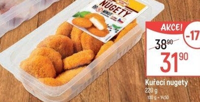 Kuřecí nugety Vodňanské kuře