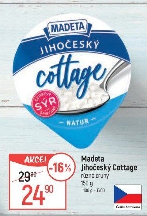 Sýr Cottage Jihočeský Madeta