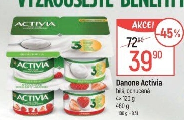 Bílý jogurt Activia Danone