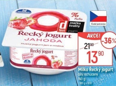 Bílý jogurt řecký 0% Milko