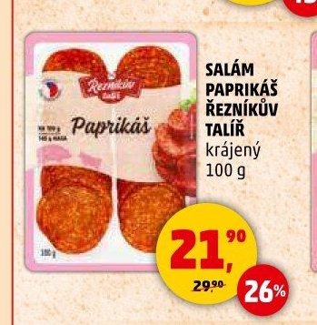 SALÁM PAPRIKÁŠ ŘEZNÍKŮV TALÍŘ