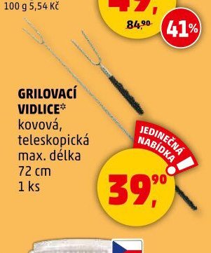 GRILOVACÍ VIDLICE