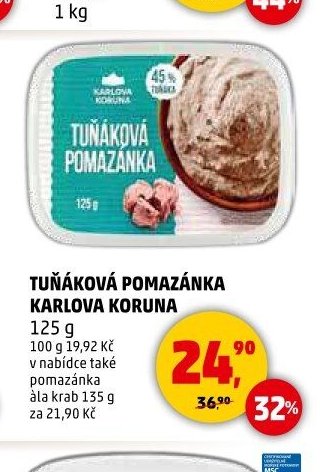 TUŇÁKOVÁ POMAZÁNKA KARLOVA KORUNA