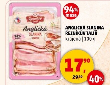 Anglická slanina Řezníkův talíř