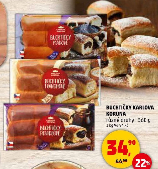 České buchtičky Karlova Koruna