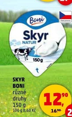 Dezert zakysaný bílý Skyr Boni