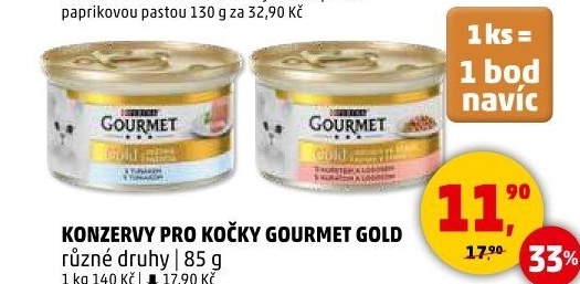 Konzerva pro kočky Gold Gourmet Purina