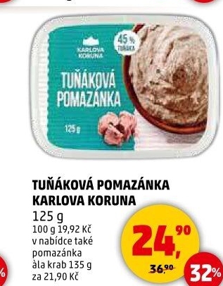 Pomazánka a la krab Karlova Koruna