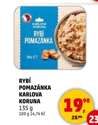Rybí pomazánka Karlova Koruna