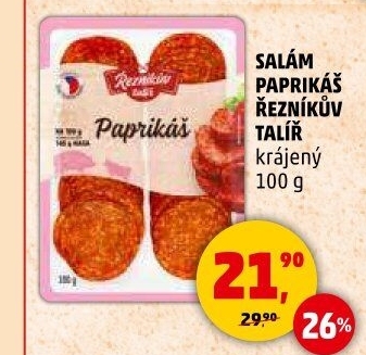 Salám Paprikáš Řezníkův talíř