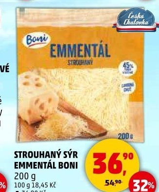 Sýr Ementál strouhaný Boni