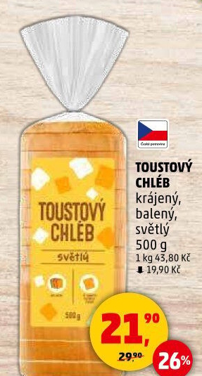 Toustový chléb Karlova Koruna