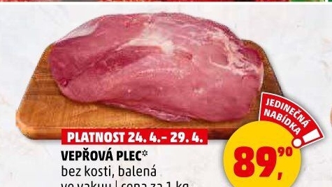 Vepřová plec bez kosti
