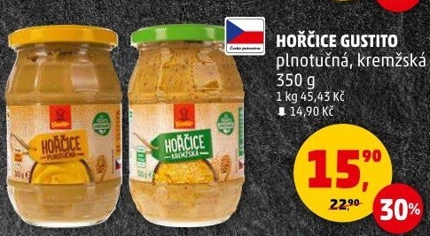 Hořčice plnotučná Gustito