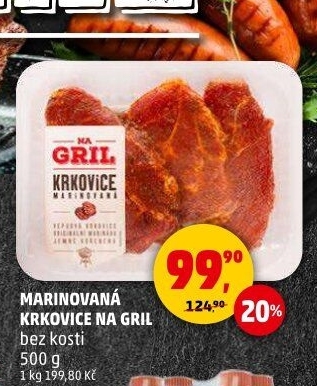 Krkovice bez kosti marinovaná Na gril Penny
