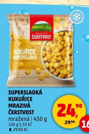 Kukuřice mražená Mrazivá Čerstvost